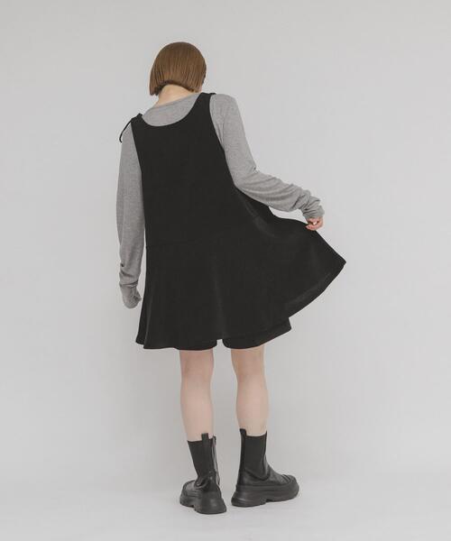 KBF（ケイビーエフ）の「2WAYローフレアミニワンピース（ワンピース・レディース・ブラウン/ブラック・ONE）」の19枚目の写真