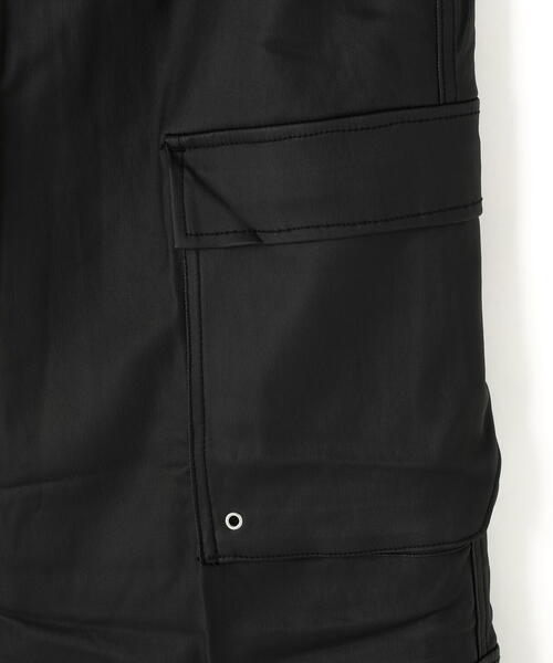 DANKE SCHON(ダンケシェーン)の「DankeSchon/ダンケシェーン/COATING FLARE CARGOPANTS(カーゴパンツ・レディース・ブラック・L/M/XL/S)」の11枚目の写真