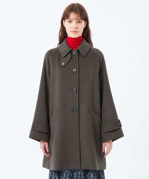 WELBURY（ウェルベリー）】ウールメルトン製（ステンカラーコート