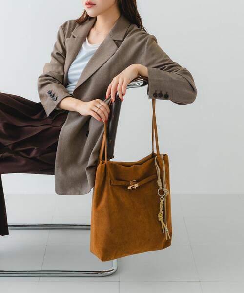 RODE SKO（ロデスコ）の「スエードライクトートバッグ（トートバッグ・レディース・ダークブラウン/キャメル・ONE）」の19枚目の写真