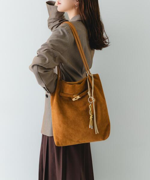 RODE SKO（ロデスコ）の「スエードライクトートバッグ（トートバッグ・レディース・ダークブラウン/キャメル・ONE）」の17枚目の写真