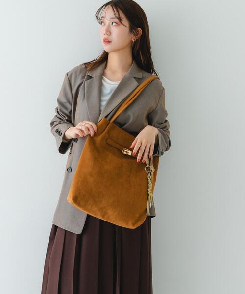 RODE SKO（ロデスコ）の「スエードライクトートバッグ（トートバッグ・レディース・ダークブラウン/キャメル・ONE）」の16枚目の写真