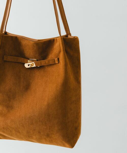RODE SKO（ロデスコ）の「スエードライクトートバッグ（トートバッグ・レディース・ダークブラウン/キャメル・ONE）」の5枚目の写真