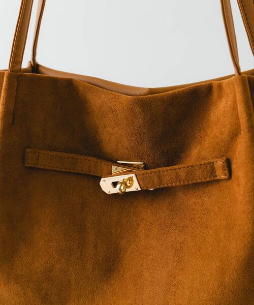 RODE SKO（ロデスコ）の「スエードライクトートバッグ（トートバッグ・レディース・ダークブラウン/キャメル・ONE）」の6枚目の写真
