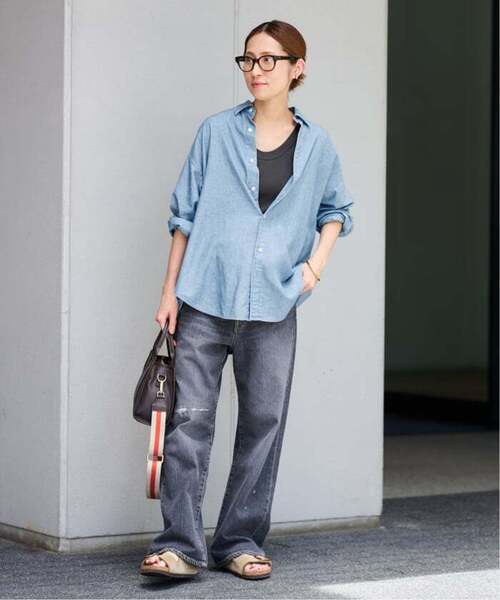 FRAMeWORK（フレームワーク）の「≪追加≫ダンガリーシャツ3（シャツ/ブラウス・レディース・サックスブルー/スカイブルー・FREE）」の12枚目の写真