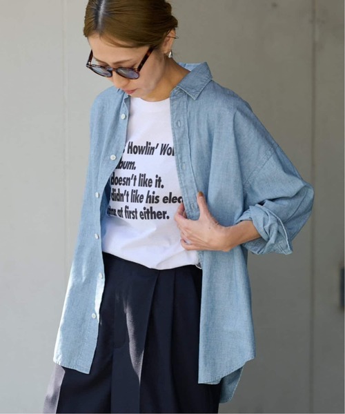 FRAMeWORK（フレームワーク）の「≪追加≫ダンガリーシャツ3（シャツ/ブラウス・レディース・サックスブルー/スカイブルー・FREE）」の22枚目の写真