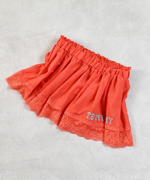 MARKEY'S(マーキーズ)の「レースフリルレイヤードスカート(スカート・キッズ・レッド/ブラック/オフホワイト・L/M)」の3枚目の写真