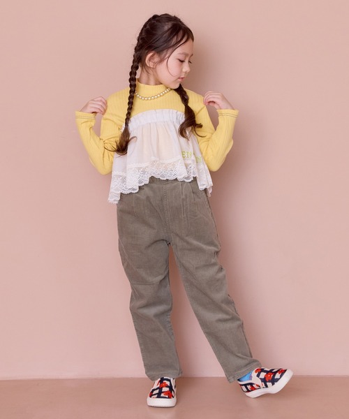 MARKEY'S(マーキーズ)の「レースフリルレイヤードスカート(スカート・キッズ・レッド/ブラック/オフホワイト・L/M)」の6枚目の写真