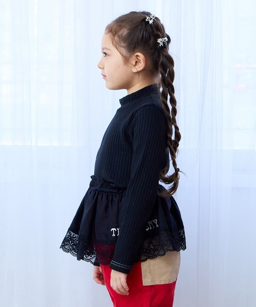 MARKEY'S(マーキーズ)の「レースフリルレイヤードスカート(スカート・キッズ・レッド/ブラック/オフホワイト・L/M)」の12枚目の写真