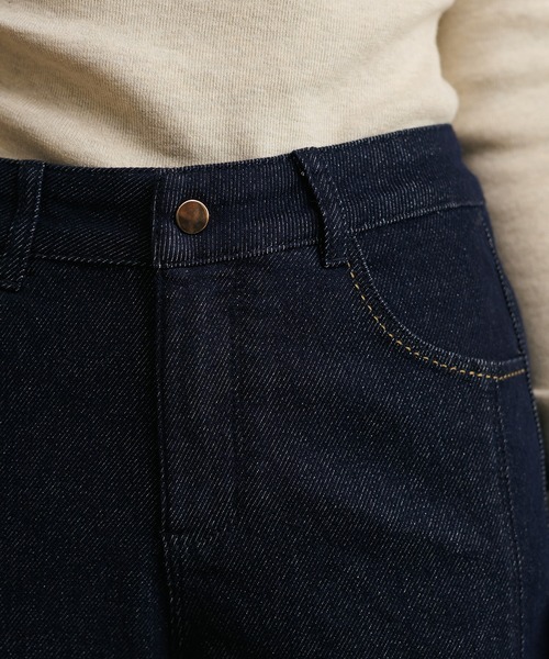 LAULEN（ローレン）の「back pocket flare denim pants /バックポケットフレアデニムパンツ（デニムパンツ・レディース・ネイビー・M/S）」の11枚目の写真