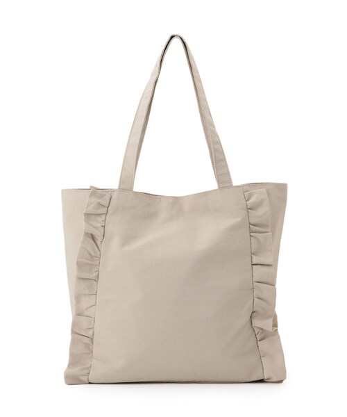 SHOO・LA・RUE(シューラルー)の「【セレモニー】フリルトートバッグ(トートバッグ・レディース・グレー/ブラック/ライトベージュ/ライトパープル/ネイビー・00)」の18枚目の写真