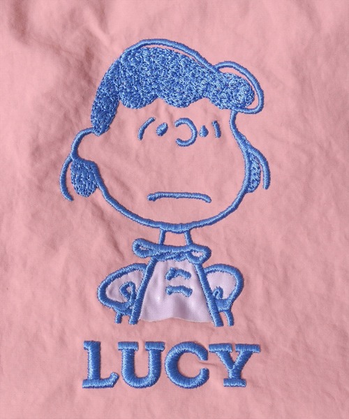 PEANUTS(ピーナッツ)の「(ACT)【PEANUTS】アップリケ 刺繍 ナイロン 巾着バッグ(ハンドバッグ・レディース・ミント/ブラック/サックスブルー/スモークピンク/グレー・ONE SIZE)」の21枚目の写真