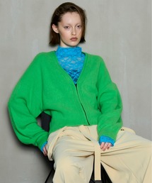 MAISON SPECIAL ミントグリーン カーディガン MAISON SPECIAL｜メゾン スペシャルのカーディガン/ボレロ（グリーン