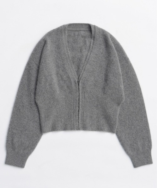 MAISON SPECIAL(メゾンスペシャル)の「Fox Blend Cardigan / フォックスブレンドカーデ(カーディガン/ボレロ・レディース・グレー/レッド/グリーン・FREE)」の7枚目の写真