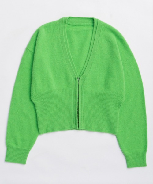 MAISON SPECIAL(メゾンスペシャル)の「Fox Blend Cardigan / フォックスブレンドカーデ(カーディガン/ボレロ・レディース・グレー/レッド/グリーン・FREE)」の8枚目の写真