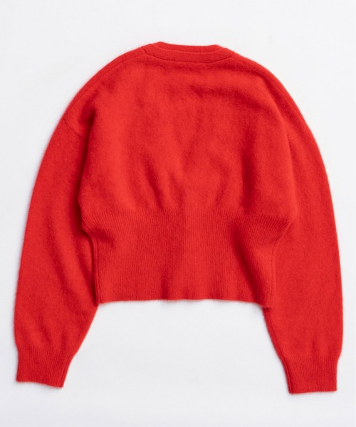MAISON SPECIAL(メゾンスペシャル)の「Fox Blend Cardigan / フォックスブレンドカーデ(カーディガン/ボレロ・レディース・グレー/レッド/グリーン・FREE)」の9枚目の写真