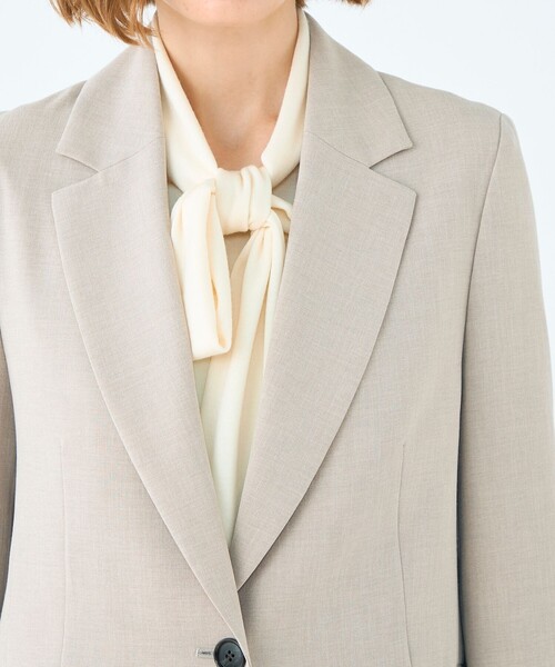 BALLSEY（ボールジィ）の「ウーリーツイル 1Bテーラードジャケット（テーラードジャケット・レディース・ネイビー/ベージュ・36/38）」の8枚目の写真