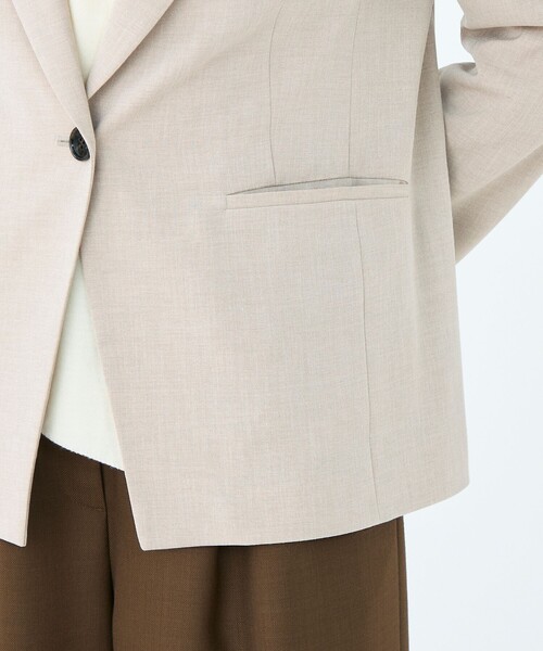 ウーリーツイル 1Bテーラードジャケット（テーラードジャケット