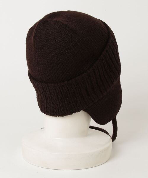 RACAL（ラカル）の「[RACAL/ラカル] 耳当て付き ニットワッチ（ニットキャップ/ビーニー・メンズ・ブラック/ブラウン・F）」の19枚目の写真