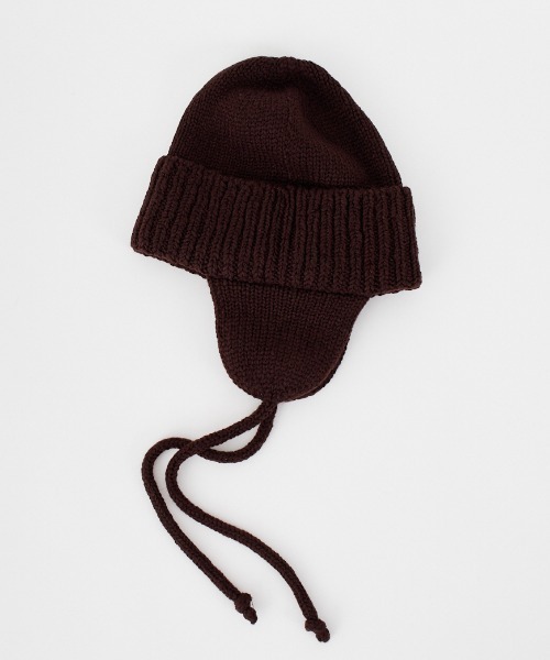 RACAL（ラカル）の「[RACAL/ラカル] 耳当て付き ニットワッチ（ニットキャップ/ビーニー・メンズ・ブラック/ブラウン・F）」の14枚目の写真