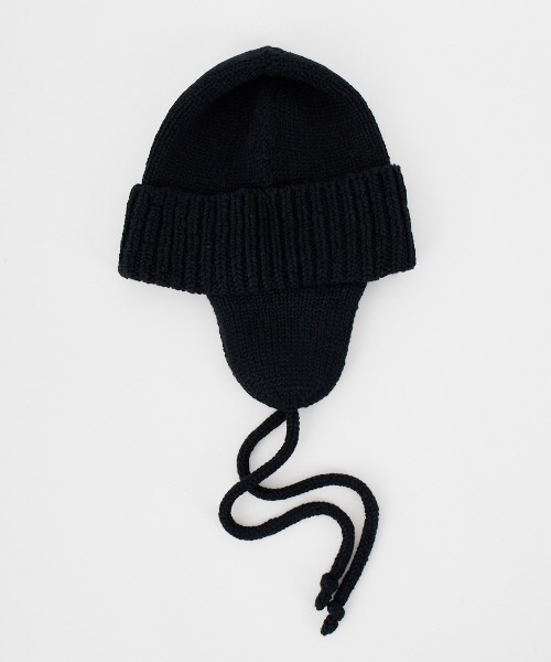 RACAL（ラカル）の「[RACAL/ラカル] 耳当て付き ニットワッチ（ニットキャップ/ビーニー・メンズ・ブラック/ブラウン・F）」の18枚目の写真