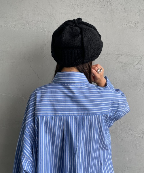 RACAL（ラカル）の「[RACAL/ラカル] 耳当て付き ニットワッチ（ニットキャップ/ビーニー・メンズ・ブラック/ブラウン・F）」の16枚目の写真