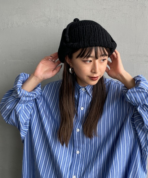 RACAL（ラカル）の「[RACAL/ラカル] 耳当て付き ニットワッチ（ニットキャップ/ビーニー・メンズ・ブラック/ブラウン・F）」の13枚目の写真