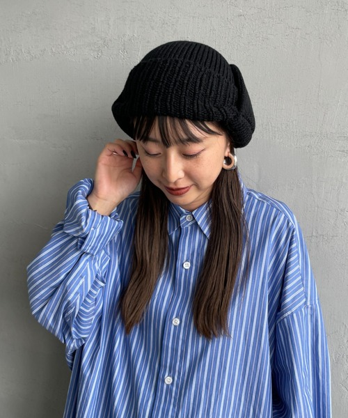 RACAL（ラカル）の「[RACAL/ラカル] 耳当て付き ニットワッチ（ニットキャップ/ビーニー・メンズ・ブラック/ブラウン・F）」の17枚目の写真