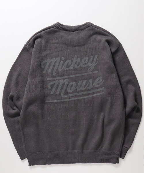 MICKEY MOUSE(ミッキーマウス)の「【DISNEY/ディズニー】ミッキーマウス柄プリント ニットクルーネック(ニット/セーター・レディース・アイボリー/グレイッシュベージュ/サックスブルー/スミクロ・MEDIUM/LARGE)」の17枚目の写真