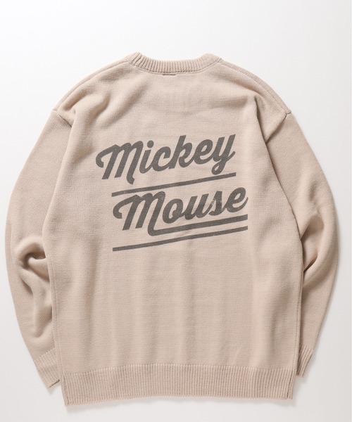 MICKEY MOUSE(ミッキーマウス)の「【DISNEY/ディズニー】ミッキーマウス柄プリント ニットクルーネック(ニット/セーター・レディース・アイボリー/グレイッシュベージュ/サックスブルー/スミクロ・MEDIUM/LARGE)」の19枚目の写真