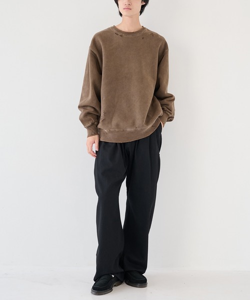 JieDa】DAMAGE PIGMENT SWEAT CREW（スウェット）｜Jieda（ジエダ）の