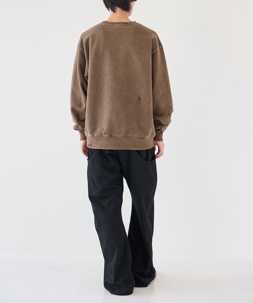JieDa】DAMAGE PIGMENT SWEAT CREW（スウェット）｜Jieda（ジエダ）の