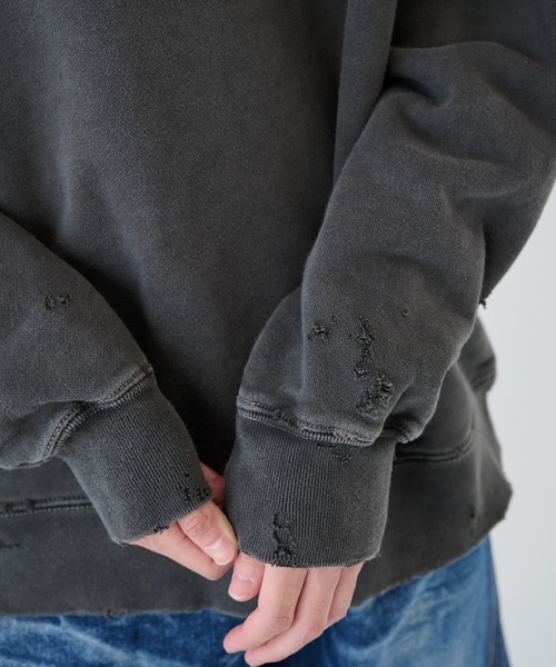 JieDa】DAMAGE PIGMENT SWEAT CREW（スウェット）｜Jieda（ジエダ）の