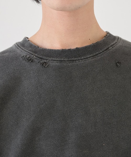 JieDa】DAMAGE PIGMENT SWEAT CREW（スウェット）｜Jieda（ジエダ）の