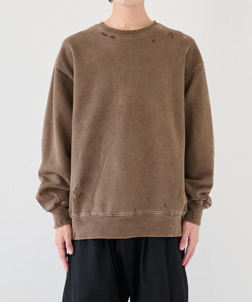 JieDa】DAMAGE PIGMENT SWEAT CREW（スウェット）｜Jieda（ジエダ）の