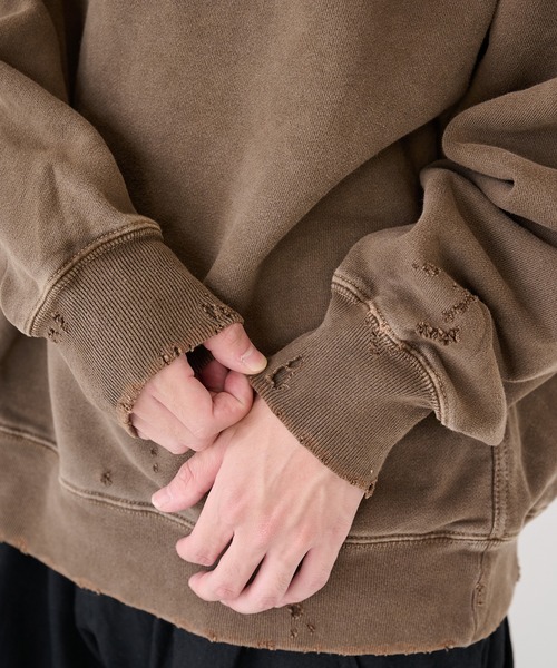 JieDa】DAMAGE PIGMENT SWEAT CREW（スウェット）｜Jieda（ジエダ）の
