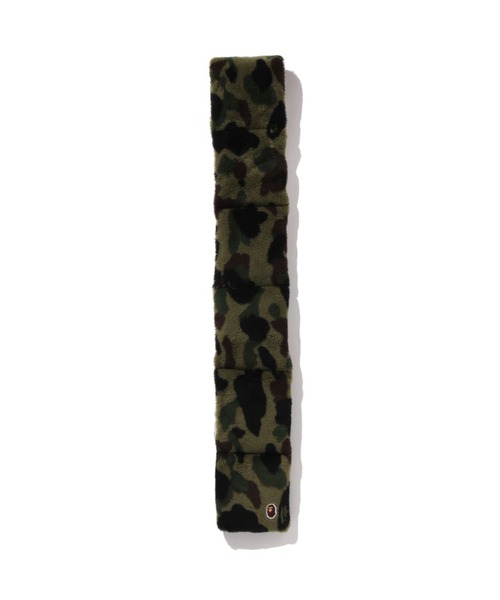 A BATHING APE(アベイシングエイプ)の「1ST CAMO FLEECE SCARF(ストール/ショール・メンズ・グリーン/イエロー・FREE)」の6枚目の写真