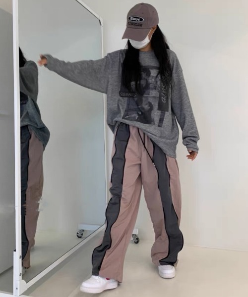 Mela(メラ)の「フロントジッププルオンパンツ(その他パンツ・レディース・ピンク/ブラック・FREE)」の12枚目の写真