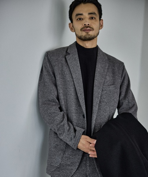 JUN STANDARD PICKS（ジュンスタンダードピックス）の「サキソニーライク2Bジャケット/セットアップ対応（テーラードジャケット・メンズ・ブラック/グレー・LL/L/M/S）」の2枚目の写真