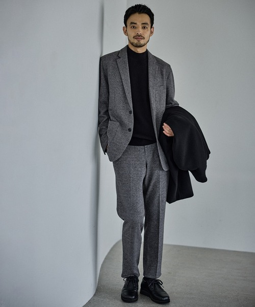 JUN STANDARD PICKS（ジュンスタンダードピックス）の「サキソニーライク2Bジャケット/セットアップ対応（テーラードジャケット・メンズ・ブラック/グレー・LL/L/M/S）」の6枚目の写真