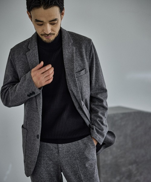 JUN STANDARD PICKS（ジュンスタンダードピックス）の「サキソニーライク2Bジャケット/セットアップ対応（テーラードジャケット・メンズ・ブラック/グレー・LL/L/M/S）」の20枚目の写真