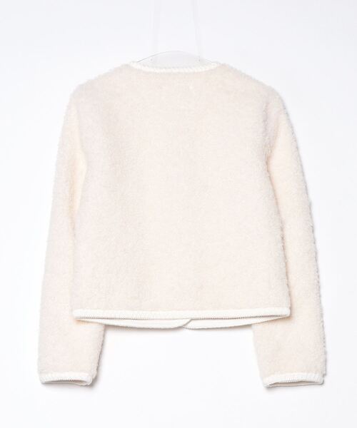 Guess（ゲス）の「IVANA Fuax Fur Buttoned Jacket ジャケット  （ノーカラージャケット・レディース・ブラック/ホワイト系その他・SMALL/LARGE/MEDIUM/X-SMALL）」の12枚目の写真