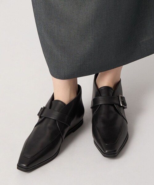 ODETTE E ODILE（オデットエオディール）の「ベルテッドアンクル フラット15（スリッポン・レディース・ブラック/オリーブ・22cm/22.5cm/23cm/23.5cm/24cm/24.5cm）」の4枚目の写真