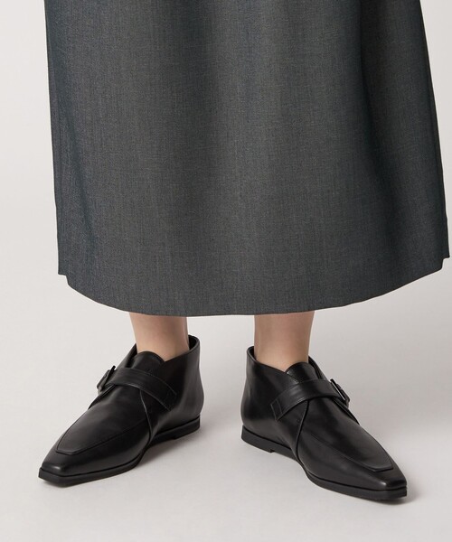 ODETTE E ODILE（オデットエオディール）の「ベルテッドアンクル フラット15（スリッポン・レディース・ブラック/オリーブ・22cm/22.5cm/23cm/23.5cm/24cm/24.5cm）」の5枚目の写真