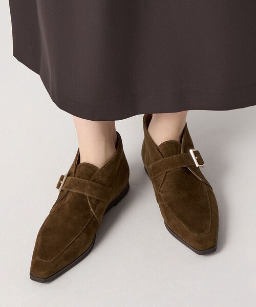 ODETTE E ODILE（オデットエオディール）の「ベルテッドアンクル フラット15（スリッポン・レディース・ブラック/オリーブ・22cm/22.5cm/23cm/23.5cm/24cm/24.5cm）」の10枚目の写真