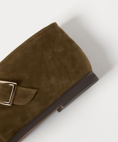 ODETTE E ODILE（オデットエオディール）の「ベルテッドアンクル フラット15（スリッポン・レディース・ブラック/オリーブ・22cm/22.5cm/23cm/23.5cm/24cm/24.5cm）」の21枚目の写真