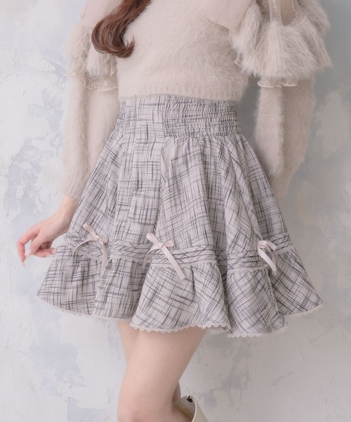 couture BY ROJITA(クチュールバイロジータ)の「リボン付ウエストシャーリングスカート(スカート・レディース・ブラック/その他/ベージュ・FREE)」の9枚目の写真
