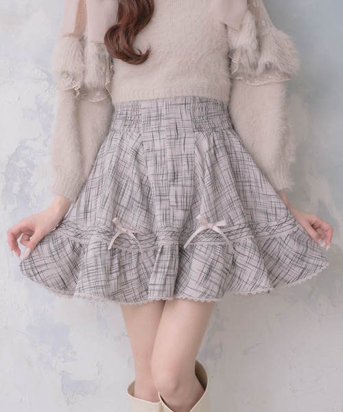 couture BY ROJITA(クチュールバイロジータ)の「リボン付ウエストシャーリングスカート(スカート・レディース・ブラック/その他/ベージュ・FREE)」の11枚目の写真
