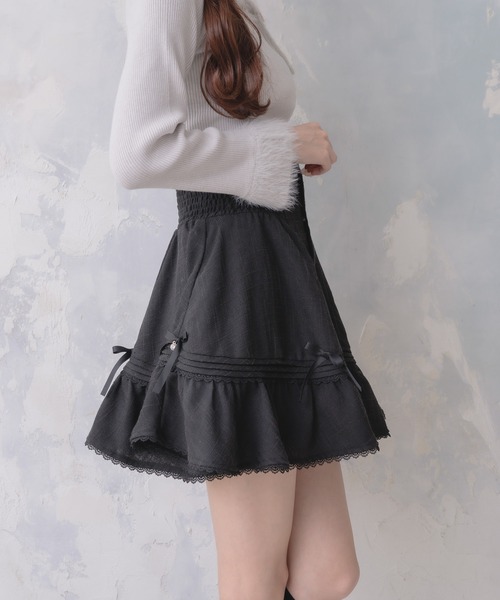 couture BY ROJITA(クチュールバイロジータ)の「リボン付ウエストシャーリングスカート(スカート・レディース・ブラック/その他/ベージュ・FREE)」の20枚目の写真