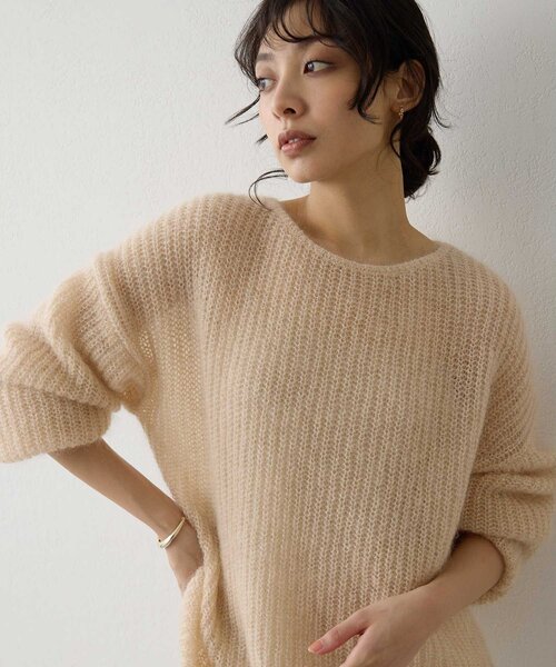 ラメモヘヤニットプルオーバー（ニット/セーター）｜Whim Gazette